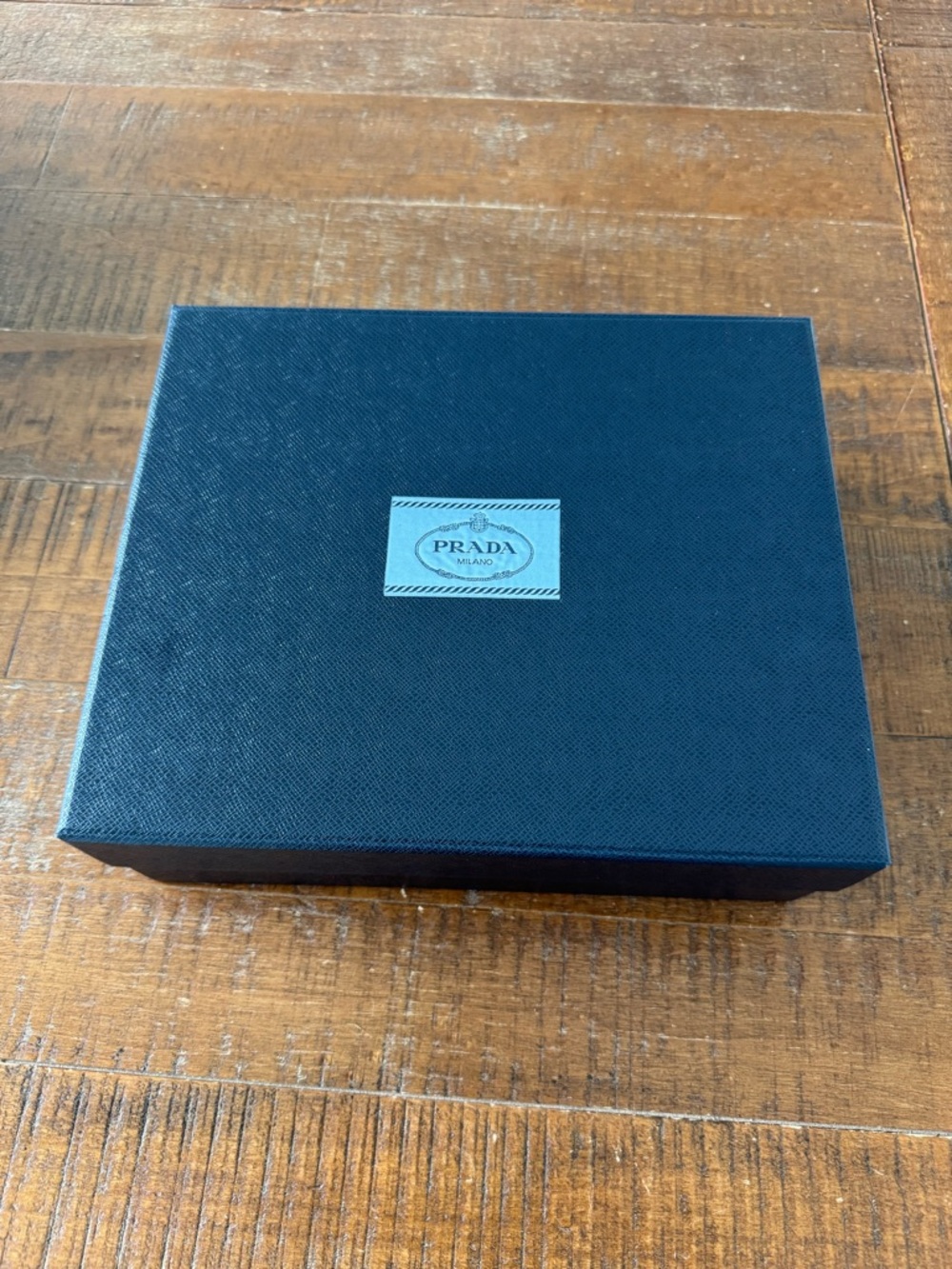 Authentic Prada Storage & Organization: Navy/Light Blue Gift Box (Medium)